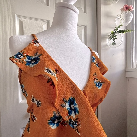 Nordstrom Floral Ruffle Blouse - Picture 3 of 5